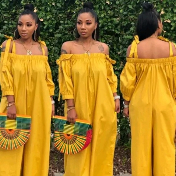 Off Shoulder Jumpsuit - Picture 2 of 3